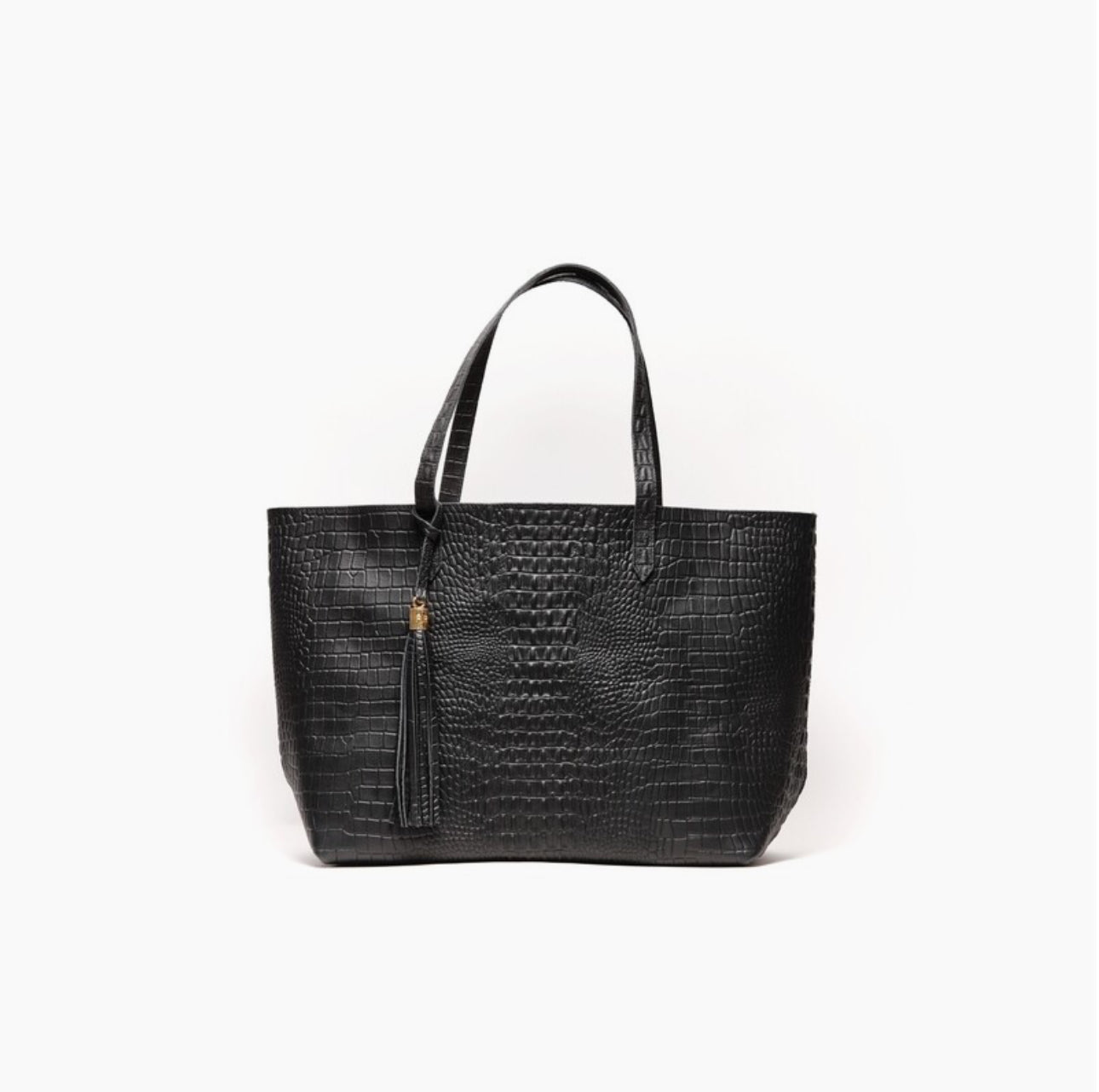 TOTE CLASICA NEGRA COCODRILO