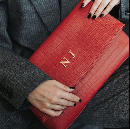 CLUTCH ABC ROJO COCODRILO