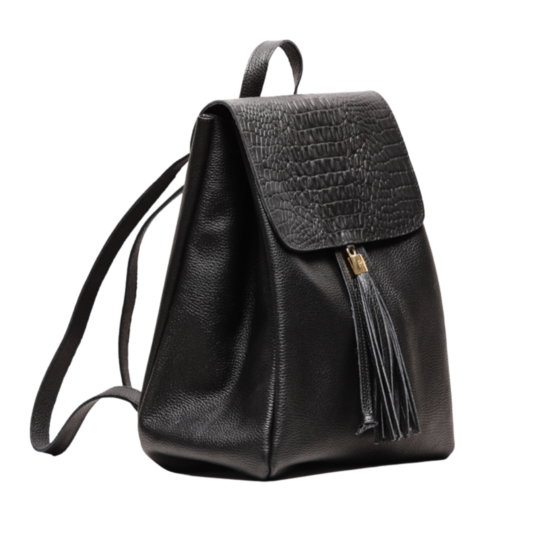 BACKPACK NEGRA TAPA PHYTON